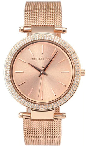 Buy Shop Michael Kors Darci Rose Gold Dial Rose Gold Mesh Bracelet Watch for Women - MK3369 USA Online