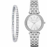 Buy Shop Michael Kors Darci Silver Dial Silver Steel Strap Watch for Women - MK3429 USA Online