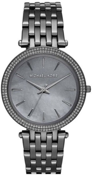 Buy Shop Michael Kors Darci Quartz Mother of Pearl Grey Dial Grey Steel Strap Watch For Women - MK3433 USA Online