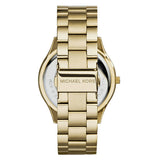 Buy Shop Michael Kors Slim Runway Green Dial Gold Steel Strap Watch for Women - MK3435 USA Online