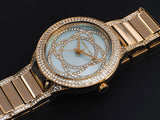 Buy Shop Michael Kors Kerry Mother of Pearl Dial Gold Steel Strap Watch for Women - MK3481 USA Online