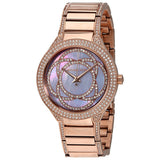 Buy Shop Michael Kors Kerry Purple Dial Rose Gold Stainless Steel Strap Watch for Women - MK3482 USA Online