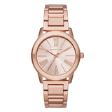 Buy Shop Michael Kors Hartman Rose Gold Dial Rose Gold Steel Strap Watch For Women - MK3491 USA Online