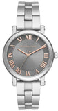 Buy Shop Michael Kors Norie Grey Dial Silver Stainless Steel Strap Watch for Women - MK3559 USA Online