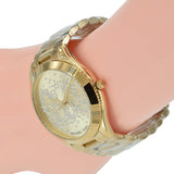Buy Shop Michael Kors Slim Runway Gold Dial Gold Steel Strap Watch for Women - MK3590 USA Online