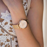 Buy Shop Michael Kors Portia Quartz Rose Gold Dial Rose Gold Steel Strap Watch For Women - MK3678 USA Online