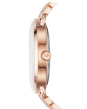 Buy Shop Michael Kors Portia Quartz Rose Gold Dial Rose Gold Steel Strap Watch For Women - MK3678 USA Online