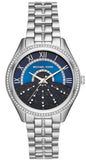 Buy Shop Michael Kors Lauryn Blue Dial Silver Steel Strap Watch for Women - MK3720 USA Online