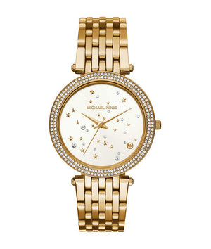 Buy Shop Michael Kors Darci White Dial Gold Steel Strap Watch for Women - MK3727 USA Online