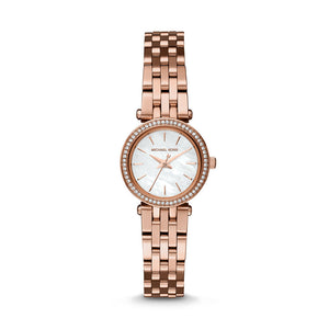 Buy Shop Michael Kors Darci Analog Mother of Pearl Dial Rose Gold Steel Strap Watch For Women - MK3832 USA Online
