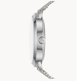 Buy Shop Michael Kors Portia Silver Dial Silver Mesh Bracelet Watch for Women - MK3843 USA Online