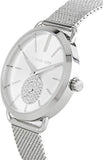 Buy Shop Michael Kors Portia Silver Dial Silver Mesh Bracelet Watch for Women - MK3843 USA Online