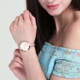 Buy Shop Michael Kors Jaryn Analog Gold Dial Pink Steel Strap Watch For Women - MK4343 USA Online
