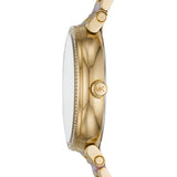 Buy Shop Michael Kors Sofie Crystals Mother of Pearl Pink Dial Two Tone Steel Strap Watch For Women - MK4344 USA Online