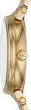 Buy Shop Michael Kors Sofie Crystals Mother of Pearl Pink Dial Two Tone Steel Strap Watch For Women - MK4344 USA Online