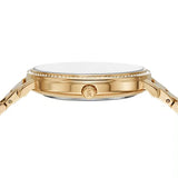 Buy Shop Michael Kors Melissa Pave Gold Dial Gold Steel Strap Watch for Women - MK4371 USA Online