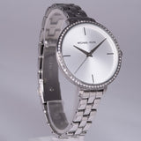 Buy Shop Michael Kors Charley Quartz Silver Dial Silver Steel Strap Watch for Women - MK4398 USA Online