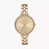 Buy Shop Michael Kors Charley Three-Hand Quartz Gold Dial Gold Steel Strap Watch for Women - MK4399 USA Online