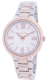 Buy Shop Michael Kors Taryn Quartz White Dial Two Tone Steel Strap Watch For Women - MK4461 USA Online