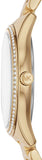Buy Shop Michael Kors Lauryn Quartz Mother of Pearl Gold Dial Gold Steel Strap Watch For Women - MK4490 USA Online