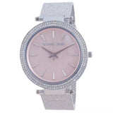 Buy Shop Michael Kors Darci Analog Pink Dial Silver Mesh Bracelet Watch For Women - MK4518 USA Online