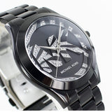 Buy Shop Michael Kors Runway Quartz Black Dial Black Steel Strap Watch For Women - MK4562 USA Online
