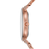 Buy Shop Michael Kors Pyper Analog Black Dial Rose Gold Mesh Strap Watch For Women - MK4566 USA Online