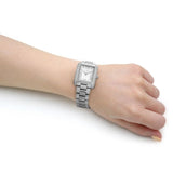 Buy Shop Michael Kors Emery Three-Hand Crystals White Dial Silver Steel Strap Watch for Women - MK4642 USA Online