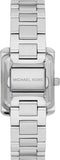 Buy Shop Michael Kors Emery Three-Hand Crystals White Dial Silver Steel Strap Watch for Women - MK4642 USA Online