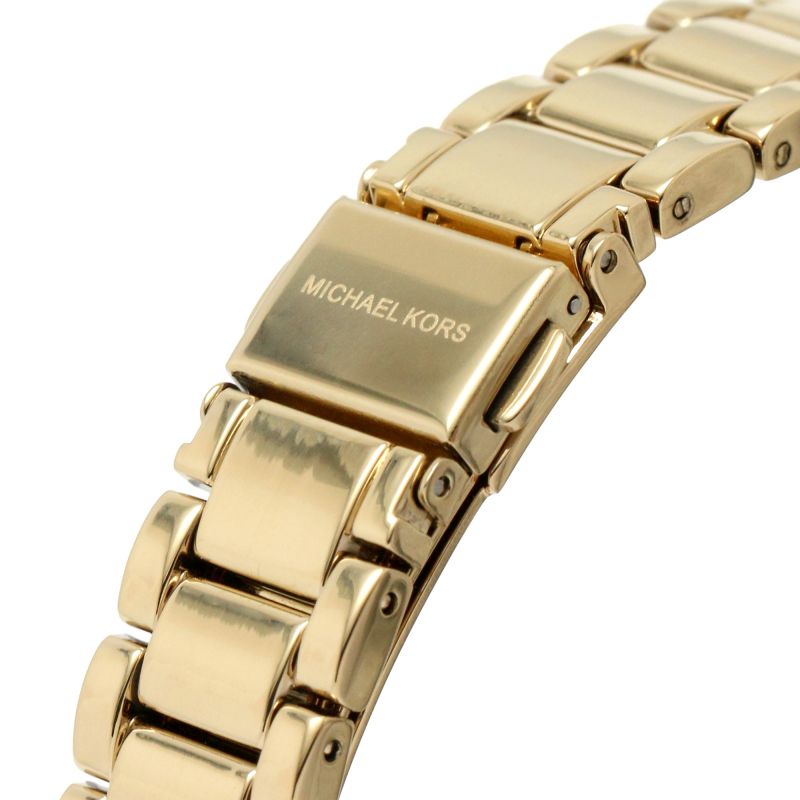 Buy Shop Michael Kors Pyper Three Hand White Dial Gold Steel Strap Watch For Women - MK4666 USA Online