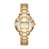 Michael Kors Wren Chronograph Gold Dial Gold Steel Strap Watch for Women - MK7428