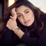 Buy Shop Michael Kors Harlowe Rose Gold Dial Rose Gold Steel Strap Watch For Women - MK4710 USA Online