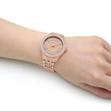 Buy Shop Michael Kors Harlowe Rose Gold Dial Rose Gold Steel Strap Watch For Women - MK4710 USA Online