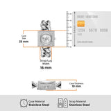 Buy Shop Michael Kors Chain Lock Pave Silver Dial Silver Steel Strap Watch For Women - MK4718 USA Online