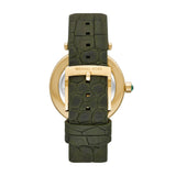 Buy Shop Michael Kors Parker Green Dial Green Leather Strap Watch For Women - MK4724 USA Online