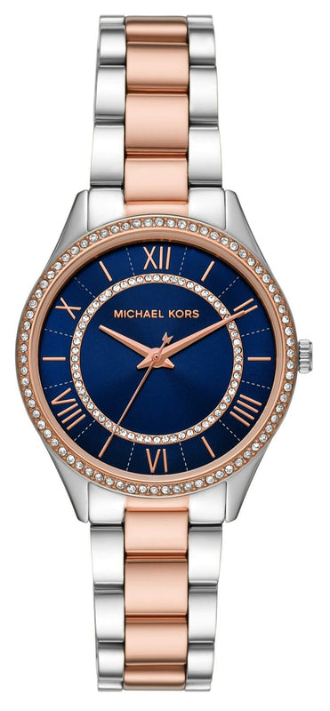 Buy Shop Michael Kors Lauryn Three-Hand Blue Dial Two Tone Steel Strap Watch for Women - MK4738 USA Online