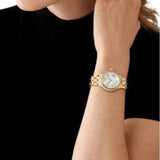 Buy Shop Michael Kors Camile Analog White Dial Gold Steel Strap Watch for Women - MK4801 USA Online