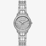 Buy Shop Michael Kors Sage Pavé Crystals Silver Dial Silver Steel Strap Watch for Women - MK4825LE USA Online
