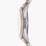 Buy Shop Michael Kors Harlowe Three-Hand Mother of Pearl White Dial Tri Tone Steel Strap Watch for Women - MK4846 USA Online