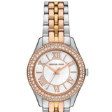 Buy Shop Michael Kors Harlowe Three-Hand Mother of Pearl White Dial Tri Tone Steel Strap Watch for Women - MK4846 USA Online