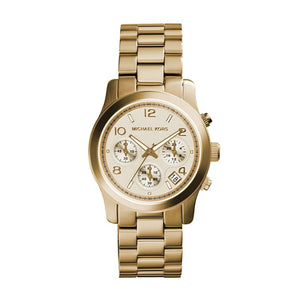 Buy Shop Michael Kors Runway Gold Dial Gold Stainless Steel Strap Watch for Women - MK5055 USA Online