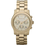 Buy Shop Michael Kors Runway Gold Dial Gold Stainless Steel Strap Watch for Women - MK5055 USA Online