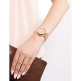 Buy Shop Michael Kors Runway Rose Gold Dial Rose Gold Steel Strap Watch for Women - MK5128 USA Online