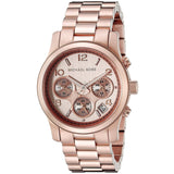 Buy Shop Michael Kors Runway Rose Gold Dial Rose Gold Steel Strap Watch for Women - MK5128 USA Online