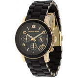 Buy Shop Michael Kors Runway Black Dial Black Silicone Strap Watch for Women - MK5191 USA Online