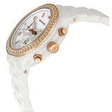 Buy Shop Michael Kors Ceramic White Dial White Steel Strap Watch for Women - MK5269 USA Online