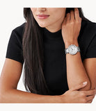 Buy Shop Michael Kors Parker Silver Dial Silver Steel Strap Watch for Women - MK5353 USA Online