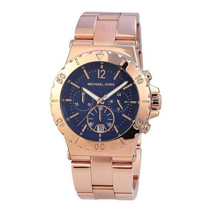 Buy Shop Michael Kors Bel Aire Blue Dial Rose Gold Steel Strap Watch for Women - MK5410 USA Online