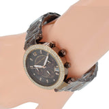 Buy Shop Michael Kors Parker Chronograph Brown Dial Brown Steel Strap Watch For Women - MK5578 USA Online