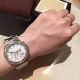 Buy Shop Michael Kors Dylan Silver Dial Silver Steel Strap Watch for Women - MK5585 USA Online